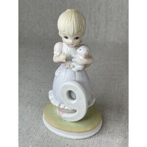 Lefton #9 Ninth Birthday Girl Figurine The Christopher Collection